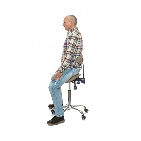 SmartStool SM03B - эргономичный стул-седло со спинкой
